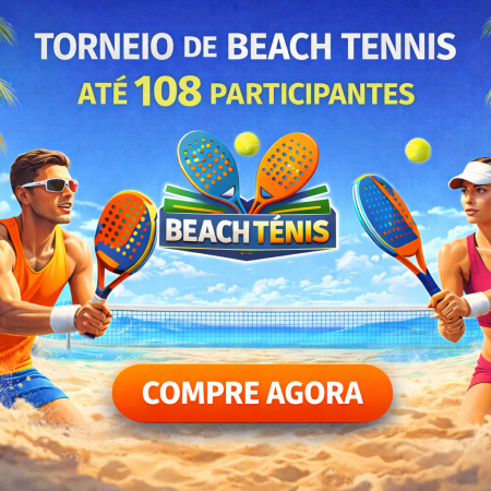Grande torneio beach tênis